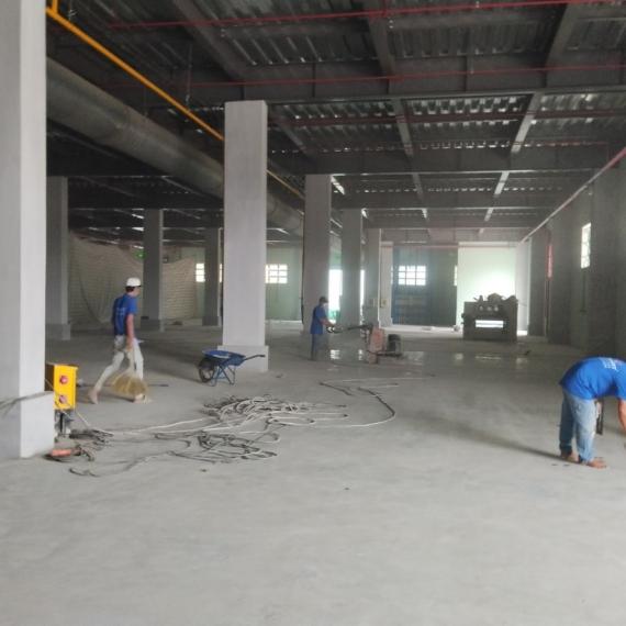 Quy trình thi công sơn nền Epoxy nhà xưởng của Tín Phát 