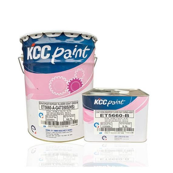 ET5660 - Sơn Epoxy phủ lăn màu chuẩn KCC - Màu Xanh