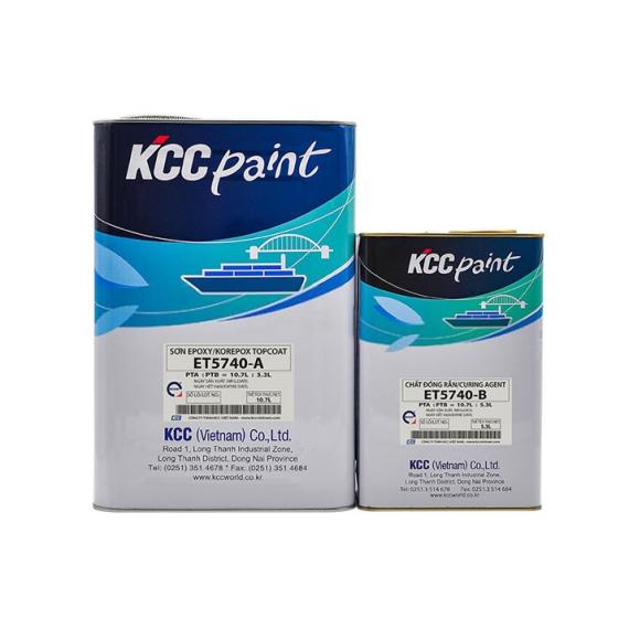 Sơn epoxy phủ trong nhà/ngoài trời KCC ET5740 - Màu Vàng